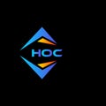 HOC abstract technology logo design on Black background. HOC creative initials letter logo concept Royalty Free Stock Photo