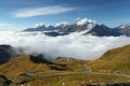 Hochalpenstrasse with fog