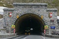 Hochalpenstrasse alpine road in Austria, here the Hochtor tunnel
