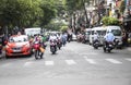 HOCHIMINH CITY, VIETNAM - Feb 24, 2017: Amazing traffic of Asia