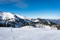 Hochkar skiing resort in Lower Austria during winter