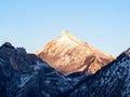 Hochkogel peak viewed from Ebensee, Austria. Royalty Free Stock Photo