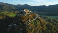 aerial view of wellknown medieval castle Hochosterwitz