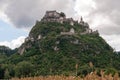 Hochosterwitz Castle on a high wooded hill in Carinthia, Austria. View of the main castle building, fortifications, protective wal Royalty Free Stock Photo