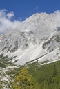 Hochplattig and Hochwand in Mieming mountains Royalty Free Stock Photo