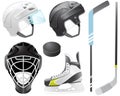 Hockey accessories Royalty Free Stock Photo