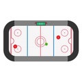 Hockey air table game vector illustration. Isolated match sport