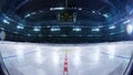 Hockey arena fisheye leans photorealistic 3d render illustration