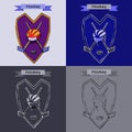 Hockey Badge Emblem Symbol