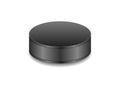 Hockey black puck vector background