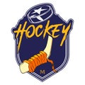 Hockey emblem Royalty Free Stock Photo