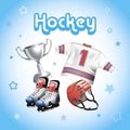 Hockey equipment kit