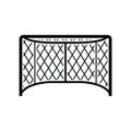 Hockey gates black simple icon Royalty Free Stock Photo