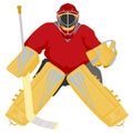 Hockey goalie Royalty Free Stock Photo