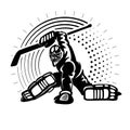 Hockey goaltender. Royalty Free Stock Photo