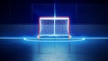 Hockey ice rink and goal Royalty Free Stock Photo