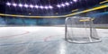 Hockey ice rink sport arena empty field Royalty Free Stock Photo