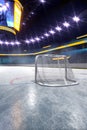 Hockey ice rink sport arena empty field Royalty Free Stock Photo