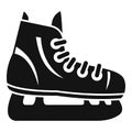 Hockey ice skate icon, simple style Royalty Free Stock Photo