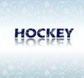 Hockey title design text abstract ice field pattern banner Winter Olympic Games Vector sign wallpaper Royalty Free Stock Photo