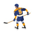 Hockey Player Back Composition Royalty Free Stock Photo