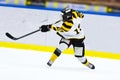 Hockey player - Slap shot Royalty Free Stock Photo