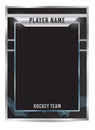 Hockey player trading card frame border template design Royalty Free Stock Photo