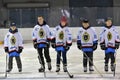 Hockey players before the match, Royalty Free Stock Photo