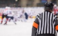 Hockey referee on ice