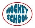 Hockey school. Logo for a sports organization. Winter sport