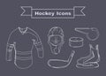 Hockey Sportswear Objects Line art