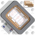 Hockey Stadium. Royalty Free Stock Photo