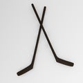 Hockey stick Royalty Free Stock Photo