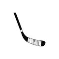 Hockey stick black simple icon Royalty Free Stock Photo