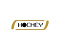 Hockey symbol ice game hockey stick logo