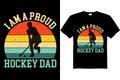 Hockey t shirt design vector, hockey dad t shirt design