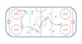 Hockey tactic planning board