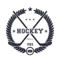 Hockey vintage emblem, logo Royalty Free Stock Photo
