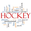 Hockey Word Cloud Concept Royalty Free Stock Photo