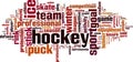 Hockey word cloud