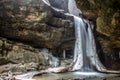Hocking Hills Ohio Springtime Waterfall Landscape Royalty Free Stock Photo