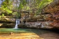 Hocking Hills Waterfall Royalty Free Stock Photo