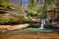 Hocking Hills Waterfall Royalty Free Stock Photo