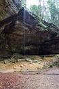 Hocking Hills Waterfall In Vertical Orientation Royalty Free Stock Photo