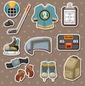 Hocky stickers Royalty Free Stock Photo