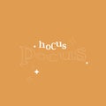 Hocus pocus. Halloween lettering background