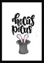 Hocus pocus lettering Royalty Free Stock Photo