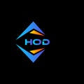 HOD abstract technology logo design on Black background. HOD creative initials letter logo concept Royalty Free Stock Photo