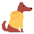 Hoddie dog clothes icon, cartoon style Royalty Free Stock Photo
