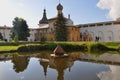 Hodegetria Church and pond in Kremlin in Rostov The Great